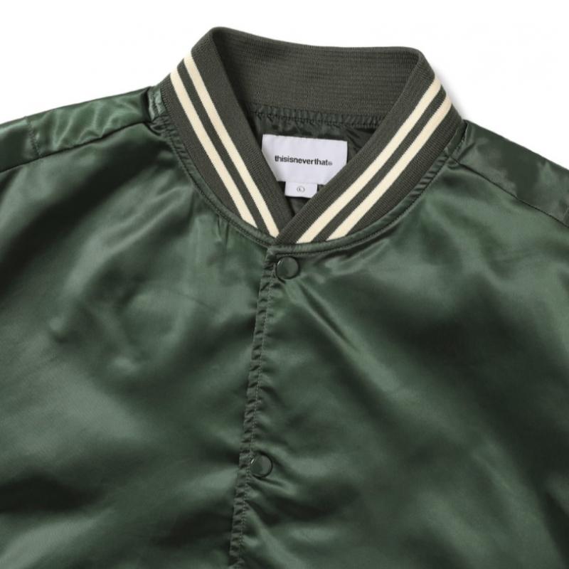 ThIs Is Never That Satin Jacket Olive
