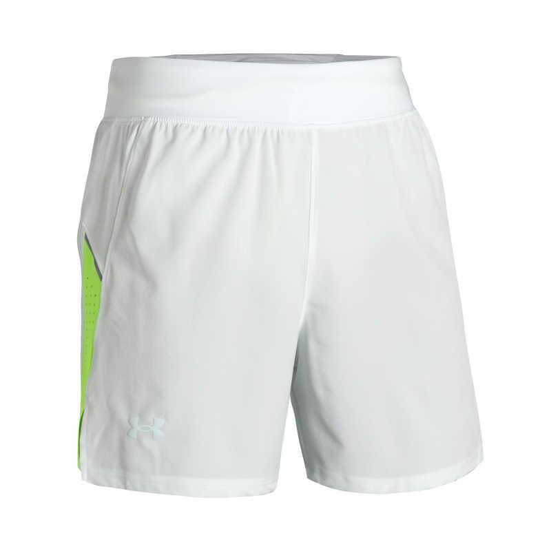 

Under Armour Logo Slim Fit Color Block Elastic Sports Shorts Men shorts Gray 1376509-006 L