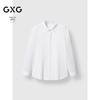 GXG Men's Embroidered Textured Casual Long Sleeve Shirt