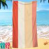 Geometrische Muster Serie digital bedrucktes Polyester Superfeine Faser beidseitiger Fleece Strandurlaub Badetuch, Strandtuch