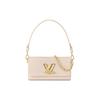 LOUIS VUITTON Twist Leather Handbag, Shoulder Bag Women's Beige M24550