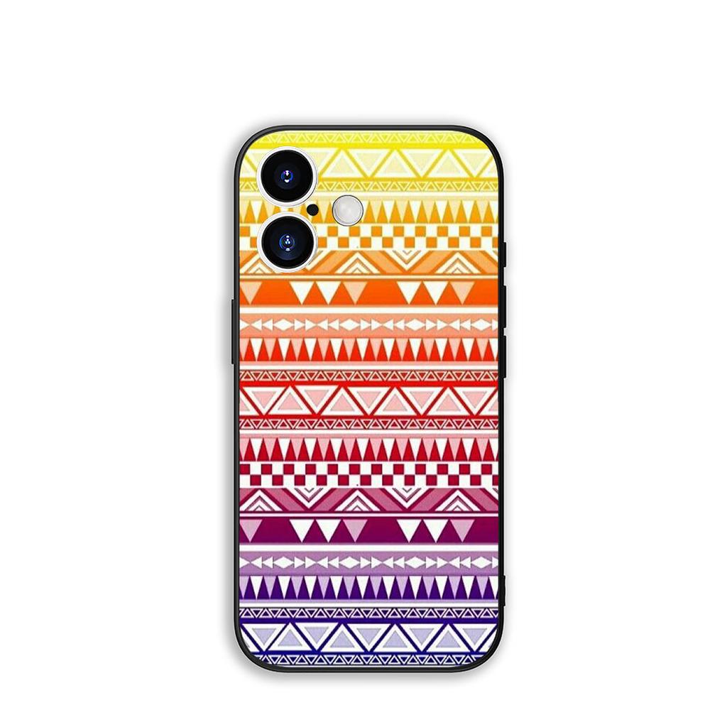 For Samsung Galaxy S25 S23 S22 S24 FE Ultra Plus A56 A05 A06 A15 A16 A57 S7 Edge Phone Case Texture Aztec Tribal Tribe Colorful