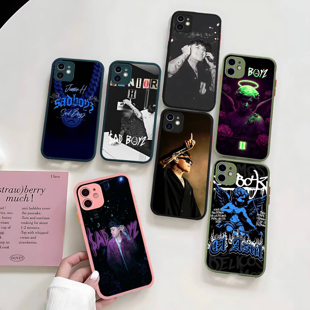 Junior H SAD BOYZ 4 LIFE Phone Case For IPhone 16 15 14 X XR XS 7 8 Plus 11 12 13 Pro MAX 13mini Matte Shockproof Case