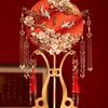 Double-Sided Two-Color Bridal DIY Fan Kit for Chinese Wedding Xiuhe Dress