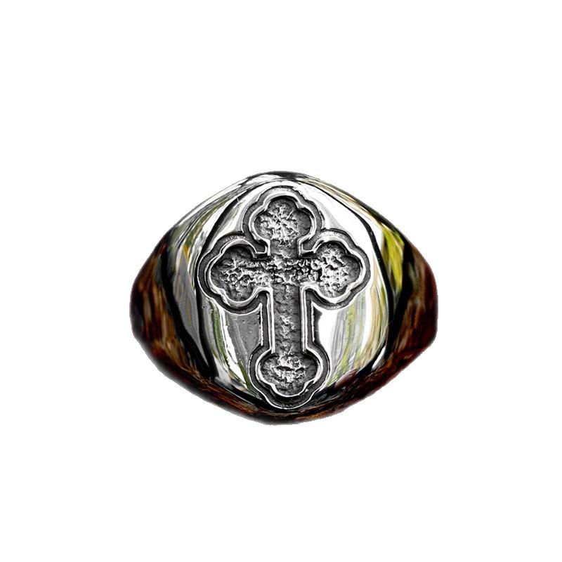 2026 Shield Cross Ring, Fashion Men's Ring Jewelry
