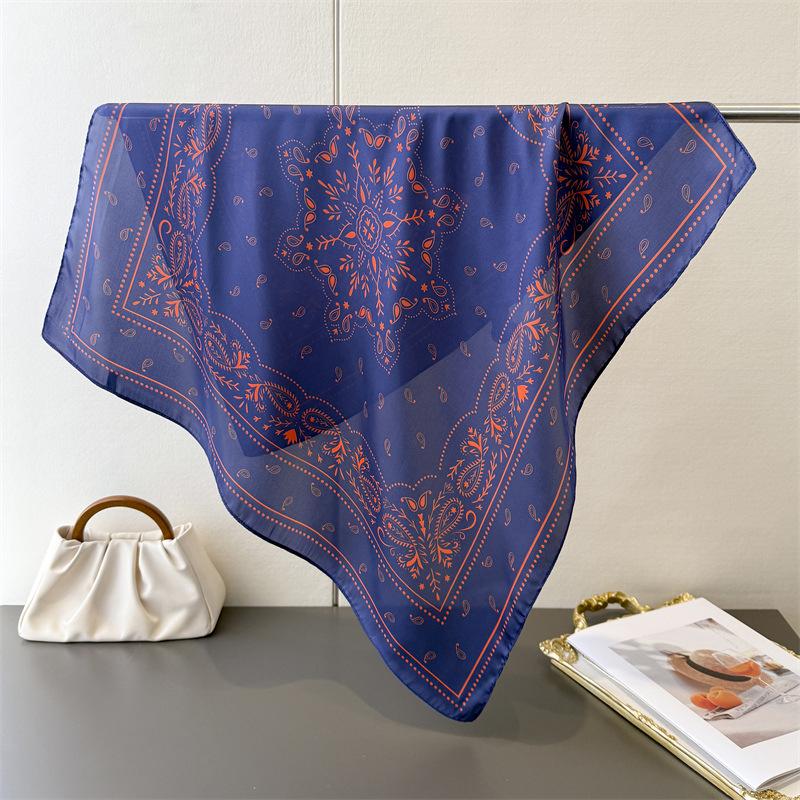 Luxury Brand 2026 Paisley Print Shawl Square Scarf for Women Wraps Neckerchief Female Hair Bands Ribbon Headband Bandana