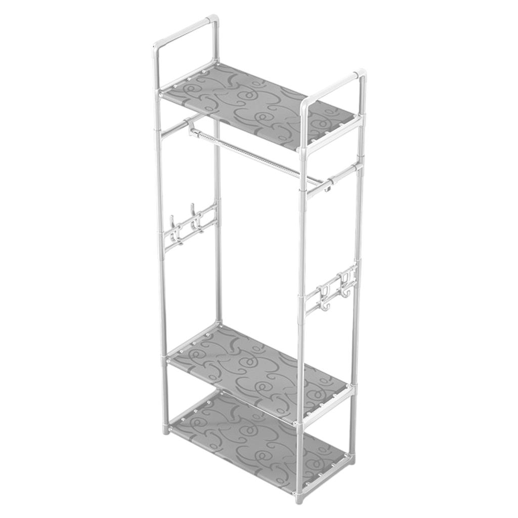 Clothing Rack Garment Rack with Bottom Shelf for Hanging Clothes Coat Skirts Shirts Sweaters Shoe Rack Storing Shoes