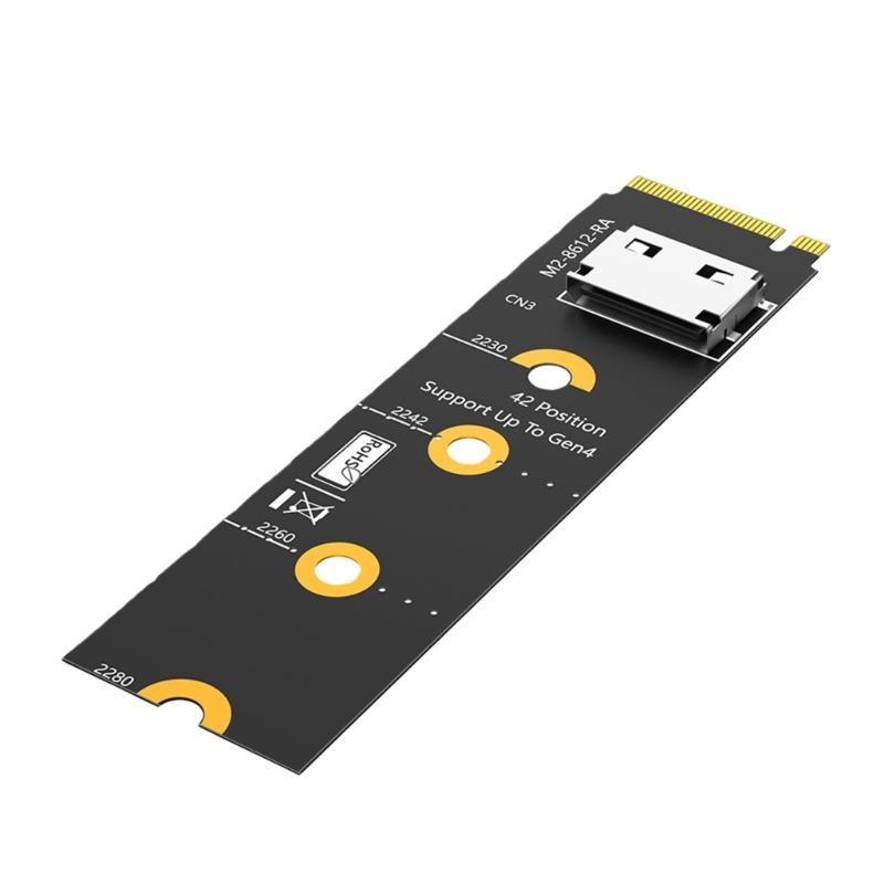 Widely Compatible M.2 2280 to SFF 8612 Adapter Featuring NVME PCIe Standards for Easy Storage Upgrades