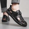 Hot Sale Summer Men's Sandals Outdoor Men's Beach Sandals Handmade Leather Roman Sandals Fashion Men Water Trekking Sandals