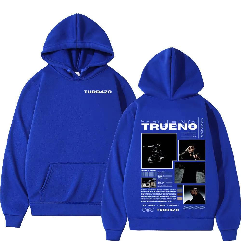 2026 New Hot Sale Rapper Trueno Turr4zo Album Graphic Hoodies Y2K Men Women Vintage Printed Sweatshirt Trendy Streetwear for Daily Looks
