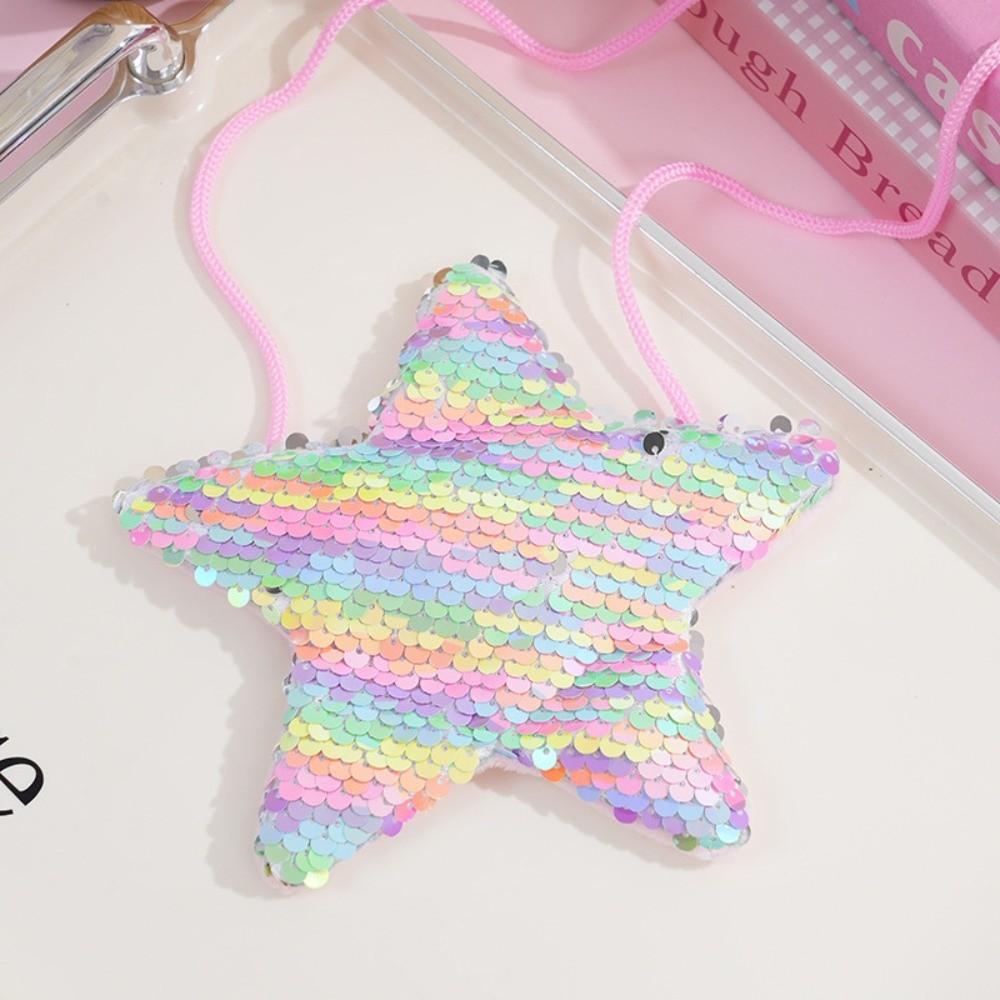 New Shiny Sequins Coin Purse Mini Cute Princess Student Purse Pouch Decorative Children Crossbody Bag Kids Gift