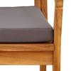 Garden Chair with Cushion 2 Pcs Oil Natural Solid Acacia Wood