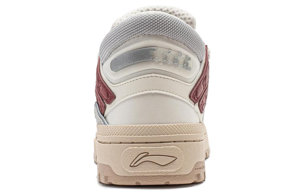 Li Ning Wave Mid Slip Resistant Abrasion Resistant Slip Resistant Abrasion Resistant Mid top Casual Shoes Women's AGCT498-1