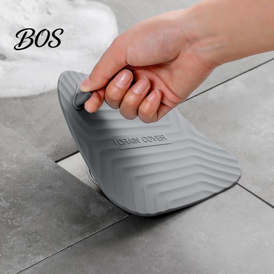 Cockroach Prevention Drain Cover Shower Tub Stopper, Waterproof Silicone Floor with Odor Blocking Handle, Universal Size Debris Catcher for