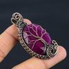 Ruby Pendant Gemstone Jewelry, 999 Copper Wire Wrapped Handmade Pendant, Latest Design Jewelry