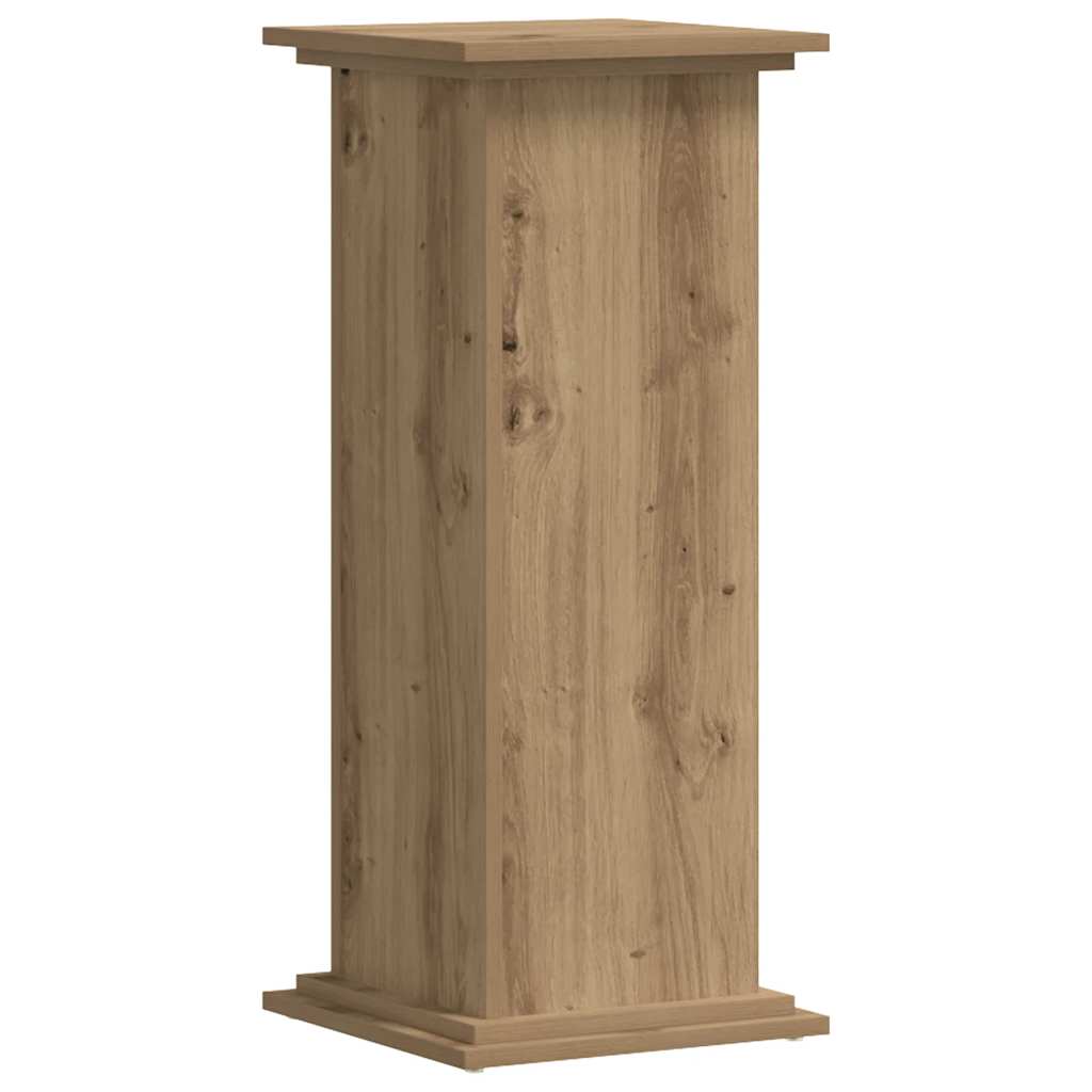 Artisan Oak Plant Stand 33 x 33 x 80 cm Wood Based Material