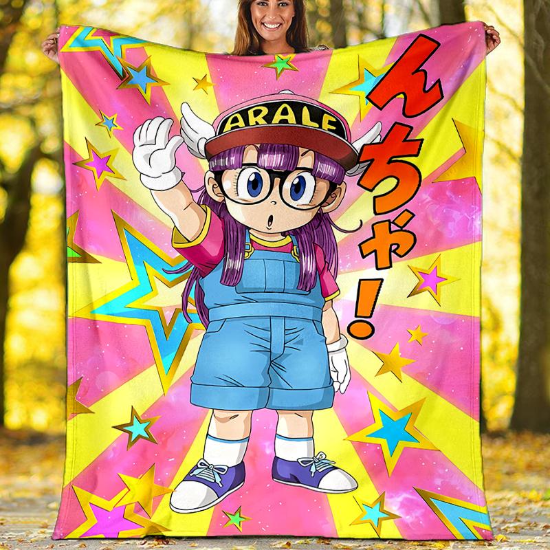 Arale Printed Throw Blanket—soft,warm;versatile Blanket for All Seasons—perfect As &air-conditioning Throw,nap Blanket