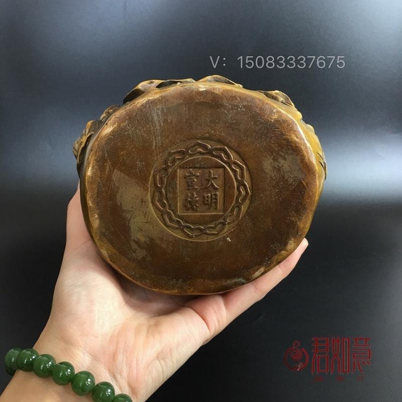 Bodhisattva Large Lotus Guanyin Worship Buddha Statue Copper Antique