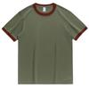 Tricou Bărbați Patchwork Modă Premium de Vară Stil Trendy Chinezesc Stil Cuplu Simplu Monocrom Casual de Bază Tricouri Albe Bărbat