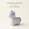 Crystalline Glazed Ceramic Horse Spinner Toy Ornament for Desktop and Car Decoration