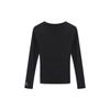 Jordan Letter Comfortable Casual Slim Fit Long Sleeve T-Shirt Women Tops Black FV7189010
