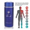 Edelstahl alkalische Wasserflasche tragbare Nano Balance Bio Energy Lonizer Cup Flasche(blau)