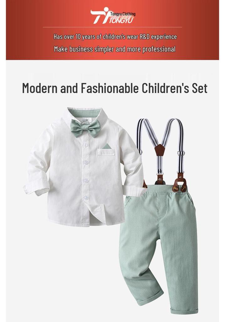 Completo Tuta da Gentleman per Ragazzi Primavera & Autunno: Abbigliamento formale per bambini