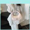 Modern Pu Water Dumpling Style Crossbody Bag With Inner Zipper Pocket For Casual Outings
