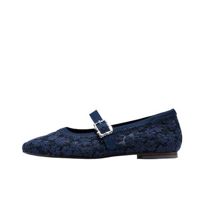 Zapatillas Casuales de Color Sólido Cleo Snip Cómodas de Caña Baja para Mujer 159000-NVY