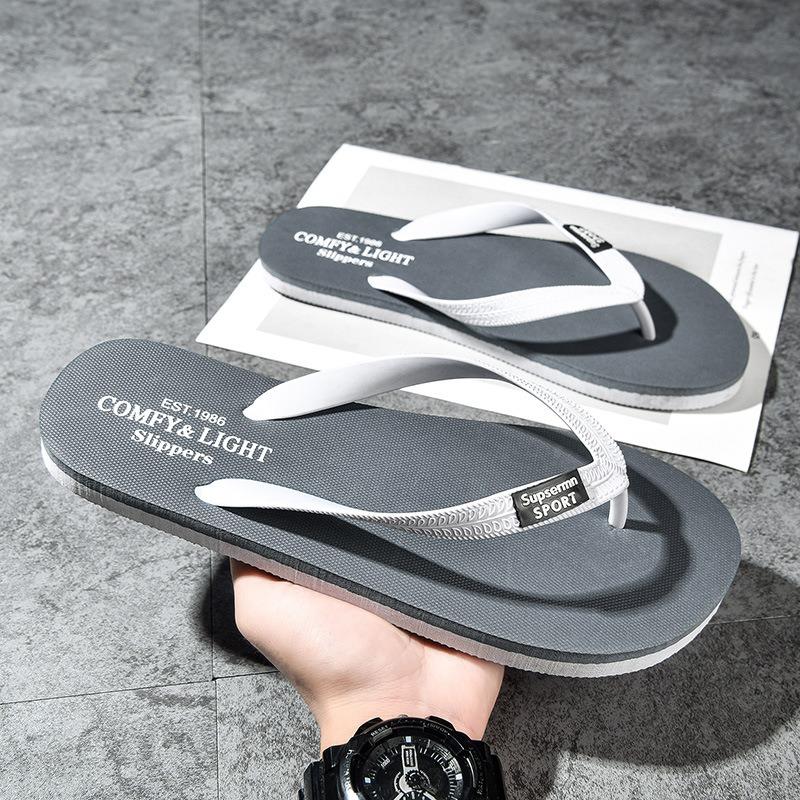 Men's Flip Flops Comfy Light Non-slip Sandals Casual Beach Slippers