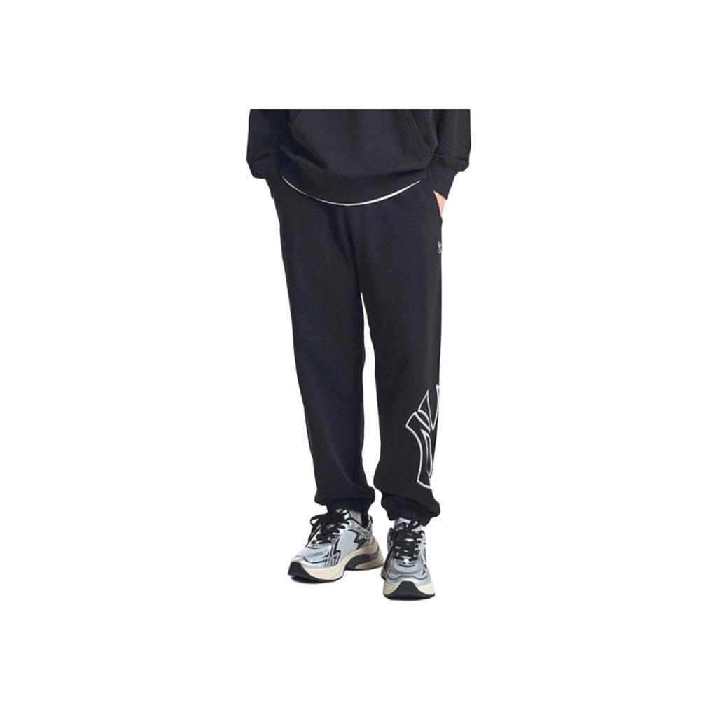 MLB Basic Mega New York Yankees Logo de la Marque Imprimé Pantalon de Jogging Unisexe Gris Anthracite 3APTB1344-50CGS