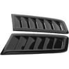 Estink RS MK2 Bonnet Air Vents ABS Plastic Easy Installation Wear Scratch Universal Hood Vents with Stylish Appearance (Gloss Black)