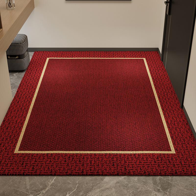 Red Floor Mat, Entrance Door Mat, Entrance Door Foot Mat, Dirt-Resistant And Easy To Take Care Of, Non-Slip And Cuttable Carpet