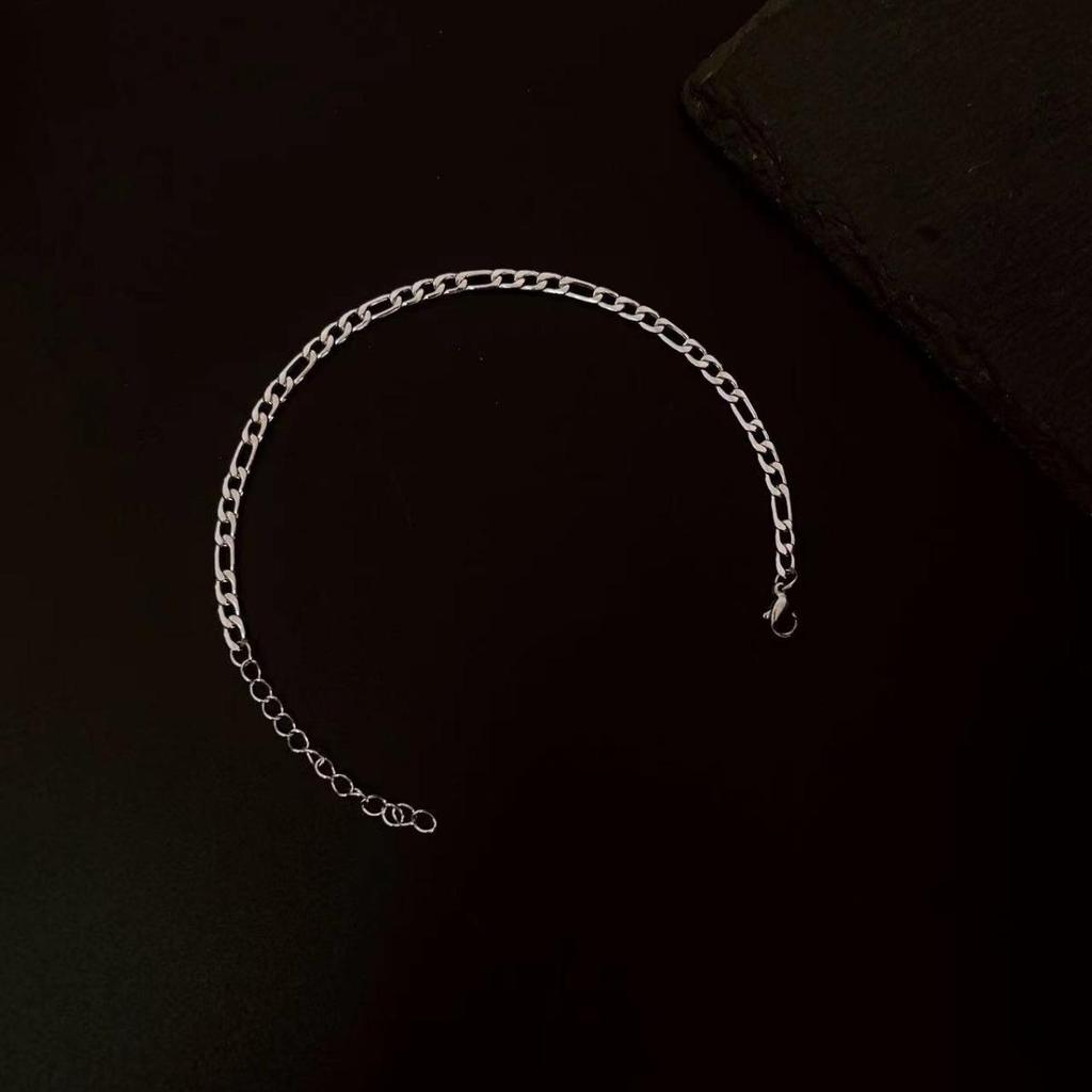Men's Trendy Double-Layer Non-Fading Chain Bracelet – European & American Hip-Hop Style