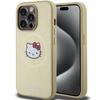 Etui Do iPhone 15 Pro Max Hello Kitty MagSafe Skórzane Złote