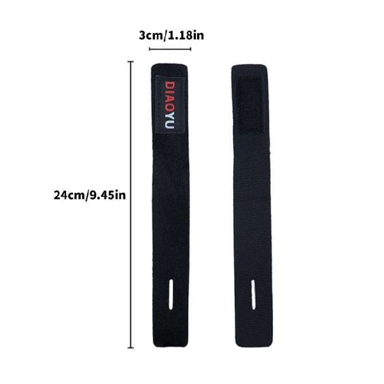 1/2Pcs Outdoor Fishing Rod Belt Elastic Fishing Tackle Tie Rod Strap Fishing Rod Tie Holder Strap Elastic Rod Strap