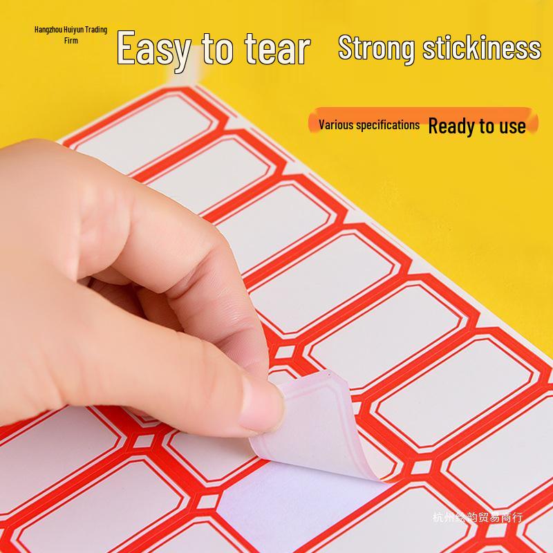 Self-Adhesive Label & Name Stickers for School & Warehouse Classification