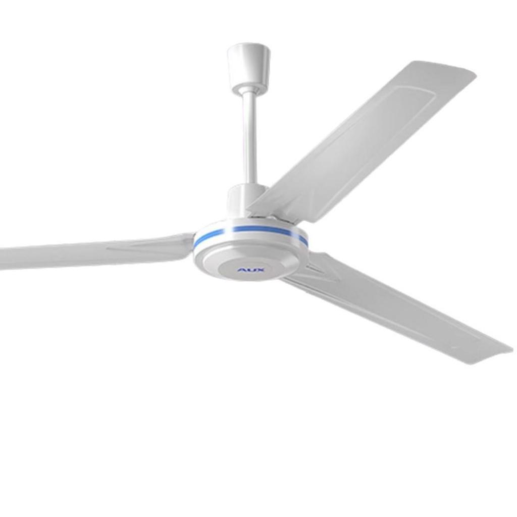 Oakes 56" High Airflow Ceiling Fan, Low Noise, Old Style, Iron Blades for Living & Dining Rooms, Home, Commercial & Industrial Use