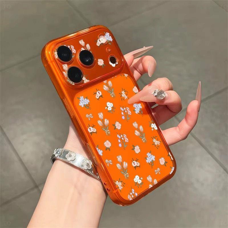 Full Screen Floral Tulip Suitable for Apple 16/17Promax Large Window Mobile Phone Case IP15 Matte 14/13 Soft