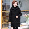 Women's Winter Puffer Cotton Padded Jacket Hooded Fleece Thick Parkas Warm Loose Long Overcoat Snow Coat Loose Female O