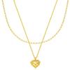 Eenie Beenie Girly Heart Two-line Necklace