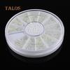 3 Sizes Nail Art Wheel White Faux Pearl Nail Decorations DIY Decal Manicure Tool Cosmetic Tools