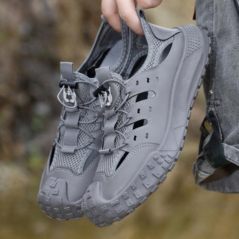Men's Outdoor Breathable Clogs, Fashion Slip-on Soft Sole Comfort Casual Shoes for Teenagers