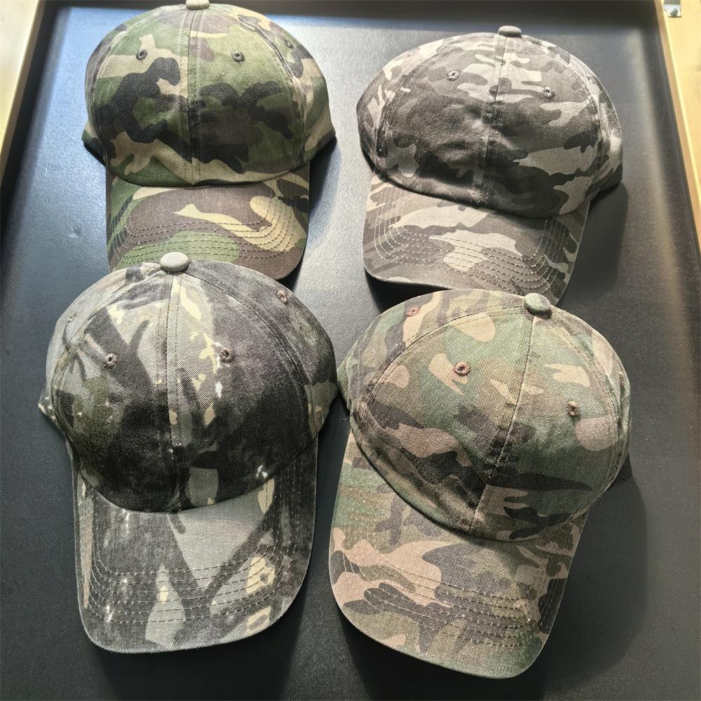 Neuer Eingang Gebogener Schirm Gewaschen Camouflage Baseballkappe Baumwolle Militärisch Taktisch Sonnenschutz