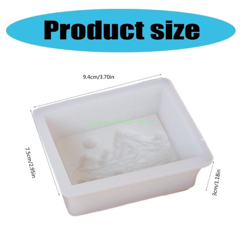24TE Landscape Painting Silicone Molds Chocolate Molds Mousses Cake Baking Tool