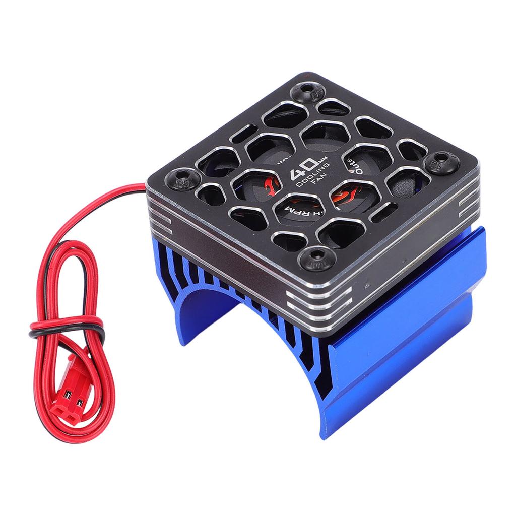 RC Cooling Fan with Heatsink Metal Cover Blue 28000rpm 40mm Motor Fan for 1 8 1 10 RC Car