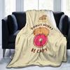 Cute Capybara Be Cappy Throw Blanket Ultra Soft Cozy Fleece Blankets Flannel Portable Lightweight Blanket for Bed Sofa Couch