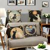 Tarot Cat Decorative Pillowcase, Ultra-soft Polyester Material Living Room Sofa Backrest Car Pillowcase Home Decoration