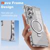 Applicable To Samsung S26Ultra Mobile Phone Case Transparent Magnetic Fulcrum Bracket S25 Airbag Anti-drop and Anti-skid Protective Cover 4