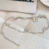 Fashion Multilayer Imitation Pearl Butterfly Waist Chain Women Retro Bohemian Ethnic Style Body Chains Dress Accessories Gifts